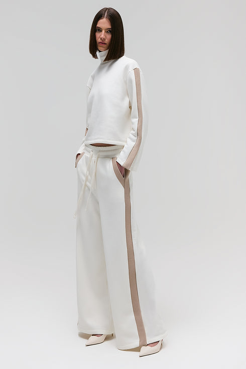 BLUSA BICOLOR OFF WHITE